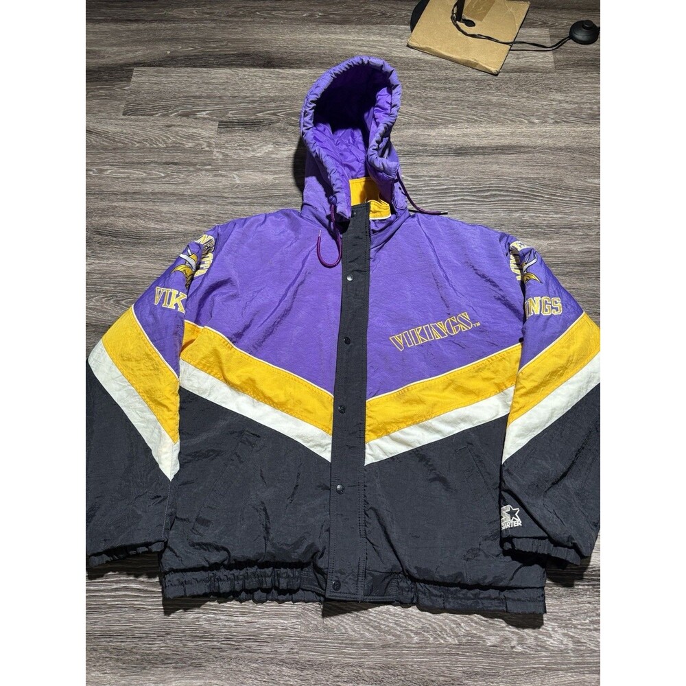 Vintage Minnesota Vikings Starter Jacket Mens Large 90s Y2K